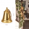 Металевий дзвіночок, золотий, 28 см (6034-005)