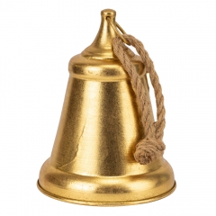 Металевий дзвіночок, золотий, 28 см (6034-005)