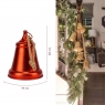 Металевий дзвіночок, червоний, 28 см (6034-006)