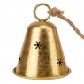 Підвіска з 4 металевих дзвіночків, срібно-золота, 63,5 см (6034-007)