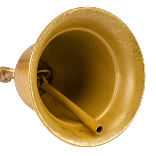 Підвіска з 3 металевих дзвіночків, срібно-золота, 68 см (6034-009)