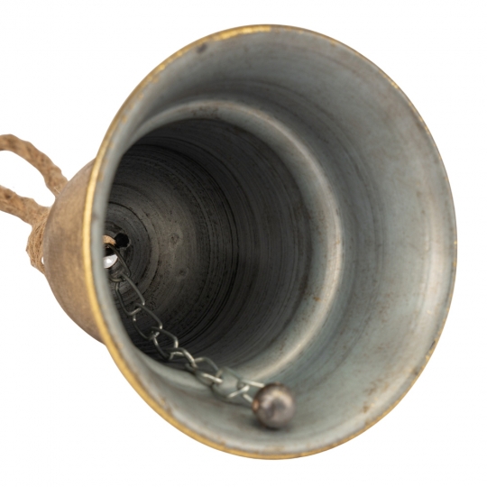 Металевий дзвіночок, золотий, 11 см (6034-016)