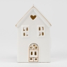 Світлодіодний будиночок (LED), білий, 13 см (6039-002)
