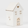 Світлодіодний будиночок (LED), білий, 13 см (6039-002)