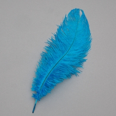 Страусине перо 25-30 см синій (8501-002/blue)