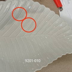 УЦІНКА Піала "Молочний листок", 47,5*24 см (Чорні краплинки) (00BR-9201-010)