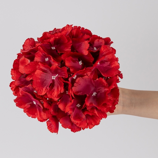Головка гортензии, красная, 20 см (19222-007)