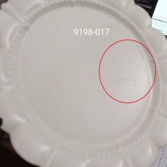 УЦІНКА Тарілка "Мереживна казка", 25,5 см (Подряпини, чорні краплинки,дефект кераміки,маленькі сколи на ні) (00BR-9198-017)