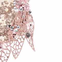 Новорічна іграшка "Мудра сова" рожева (6018-007)