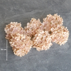 Головка гортензії дрібноквіткової, світло-бежева, 14 см (9222-010)