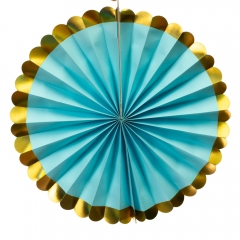 Набір з 6 паперових віял, блакитний (8705-006)