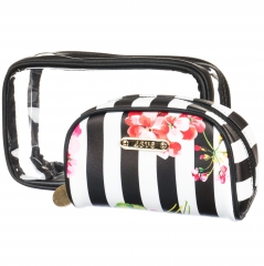 Косметичка набір 2 шт. "Герань" (21*12*6) (008LL)