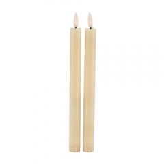 Набір з 2 світлодіодних свічок (LED), айворі, 26 см (6032-007)