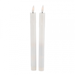 Набір з 2 світлодіодних свічок (LED), білий, 25,5 см (6032-008)