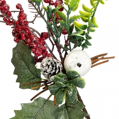 Гілка «Гостролист з ягодами і зеленими листочками» (030NM)