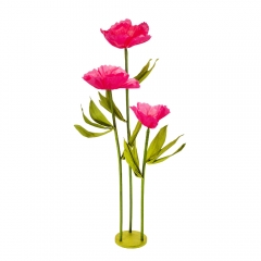 Великі ростові декоративні квіти на стійці, рожеві, 125 см (2030-001)