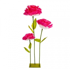 Великі ростові декоративні квіти на стійці, рожеві, 155 см (2030-003)