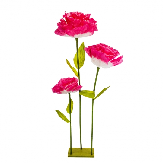 Великі ростові декоративні квіти на стійці, рожеві, 155 см (2030-003)