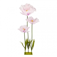 Великі ростові декоративні квіти на стійці, лілові, 165 см (2030-008)
