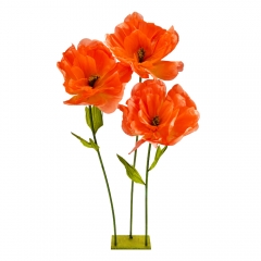 Великі ростові декоративні квіти на стійці, червоні, 165 см (2030-009)