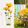 Великі ростові декоративні квіти на стійці, жовті, 155 см (2030-011)