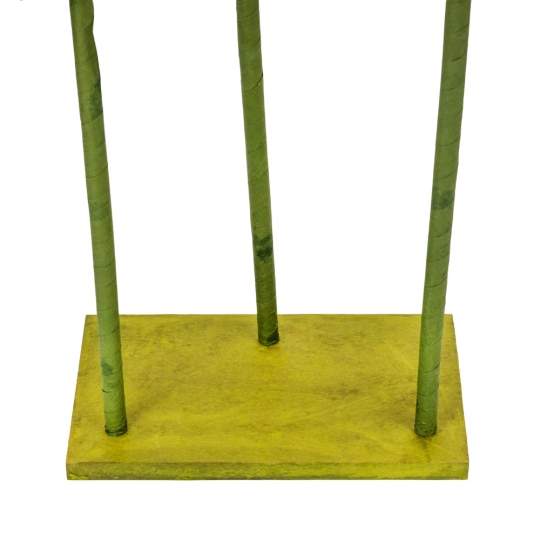 Великі ростові декоративні квіти на стійці, жовті, 155 см (2030-011)