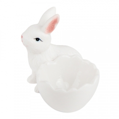 Підставка під яйце "Білий пухнастик", 6,5*8*7,5 см (5006-003)