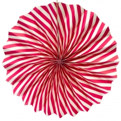 Набір з 6 паперових віял, малиновий (8705-005)