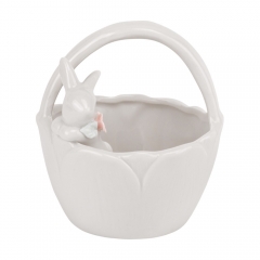 Кошик "Весняний настрій", білий, 11,5 см (5009-021)