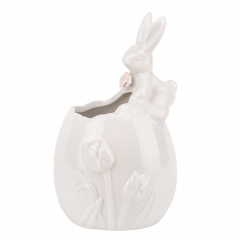 Ємність для зберігання "Весняна гармонія", біла, 13 см (5009-033)