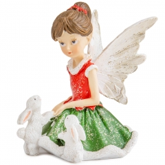 Статуэтка "Фея с кроликами", 10,5 см (2007-226)