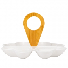 Набір піал на бамбуковій підставці "Світлі серця", 22 см (9184-015)