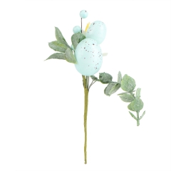 Декоративна гілочка «Блакитні крашанки», 18 см (5004-039)