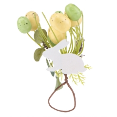 Великодня композиція «Білий кролик», 19 см (5004-052)