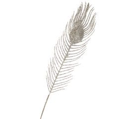 Декоративна гілка "Перо павича сріблясте" (8002-016)