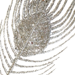 Декоративна гілка "Перо павича сріблясте" (8002-016)