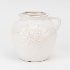 Ваза "Весняний цвіт", біла, 18 см (4011-022)