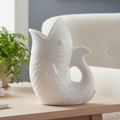 Ваза "Морський силует", біла, 28 см (4011-025)