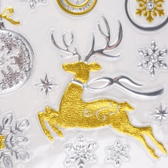 Наліпки "Оленятко Рудольф та новорічні кульки" (8816-023)