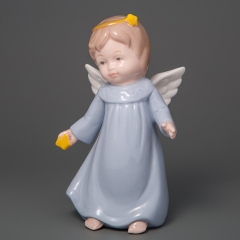 УЦІНКА Порцелянова фігурка  "Янголятко" (13 см) (Відсутня ножка на статуетці) (00BR-010D)