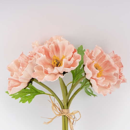 Букет маков, 5 бутонов, розовый, 31 см (9259-145) Букет маков, 5 бутонов, розовый, 31 см (9259-145)