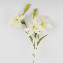 Искусственная лилия, белая, 77 см (2019-016)
