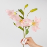 Искусственная лилия, светло-розовая, 77 см (2019-017)