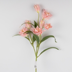 Искусственная лилия, розовая, 80 см (2019-018)