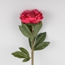 Штучна півонія з ефектом живого дотику, темно-рожева, 67 см (2019-020)