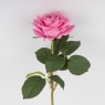 Штучна троянда з ефектом живого дотику, рожева, 50 см (2019-028)