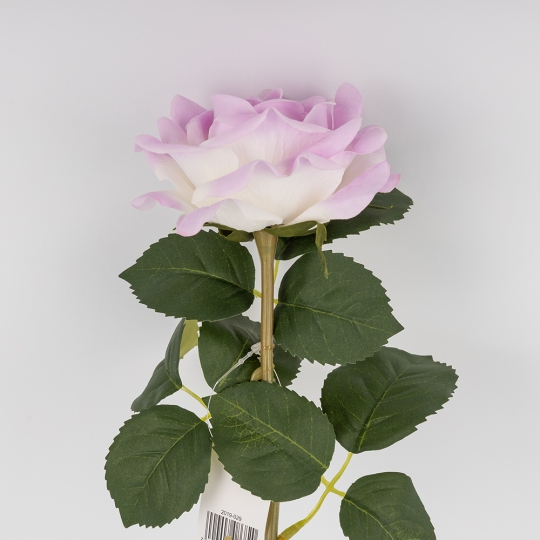Искусственная роза с эфектом живого прикосновения, лиловая, 50 см (2019-029) Искусственная роза с эфектом живого прикосновения, лиловая, 50 см (2019-029)