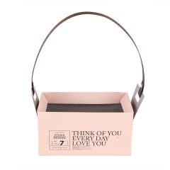 Коробка для квітів "Love You" 23*12*12, рожева (8916-004-1)