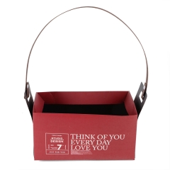 Коробка для квітів "Love You" 23*12*12, бордова (8916-004-2)