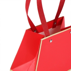 Коробка для квітів "Сумочка" 21*13*10, червона (8916-009-5)